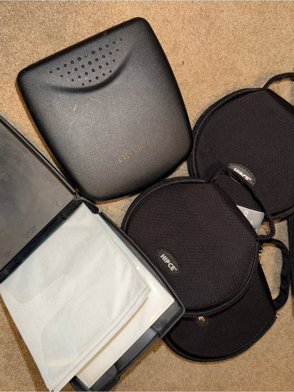 Black Compact cd holders Accessory Case Set